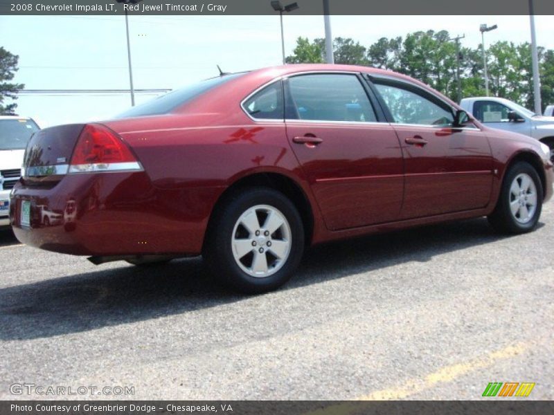 Red Jewel Tintcoat / Gray 2008 Chevrolet Impala LT
