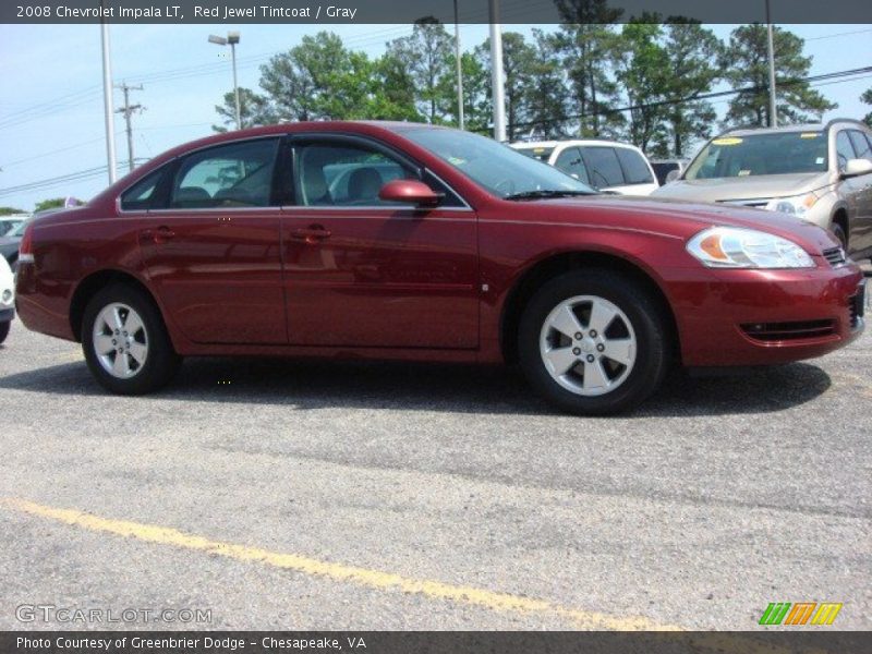 Red Jewel Tintcoat / Gray 2008 Chevrolet Impala LT