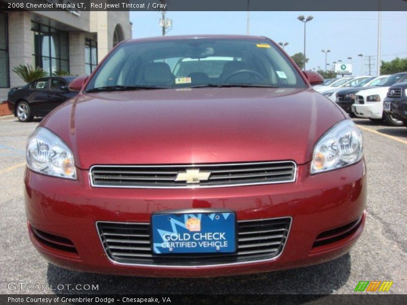 Red Jewel Tintcoat / Gray 2008 Chevrolet Impala LT