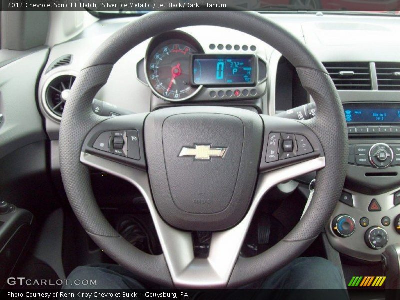 Silver Ice Metallic / Jet Black/Dark Titanium 2012 Chevrolet Sonic LT Hatch