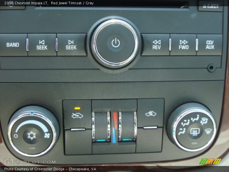 Red Jewel Tintcoat / Gray 2008 Chevrolet Impala LT