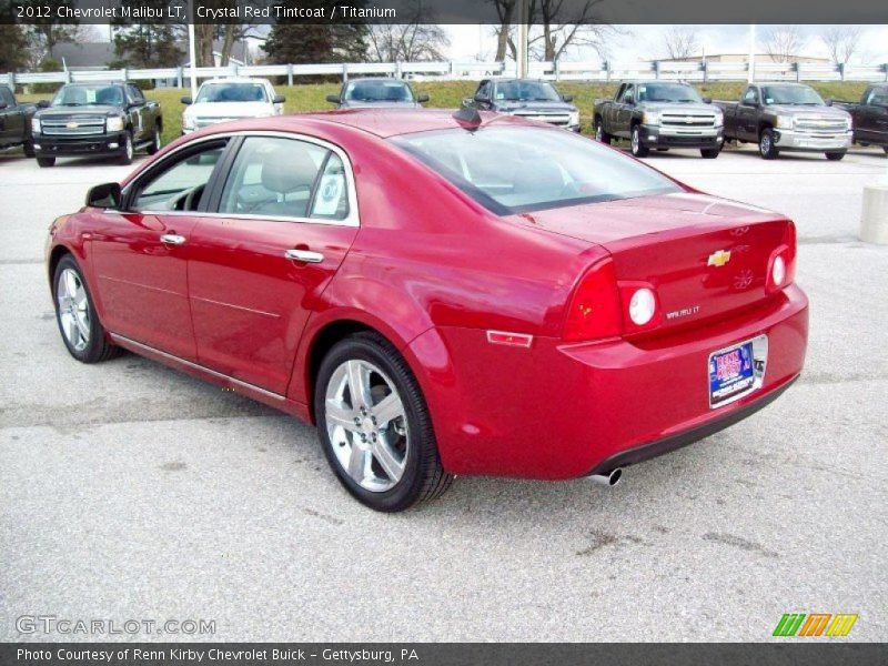 Crystal Red Tintcoat / Titanium 2012 Chevrolet Malibu LT