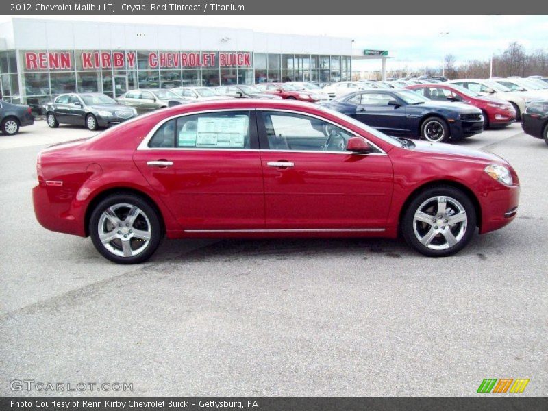 Crystal Red Tintcoat / Titanium 2012 Chevrolet Malibu LT