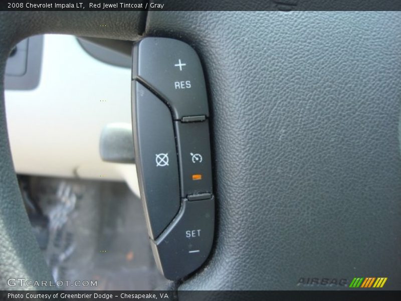 Red Jewel Tintcoat / Gray 2008 Chevrolet Impala LT