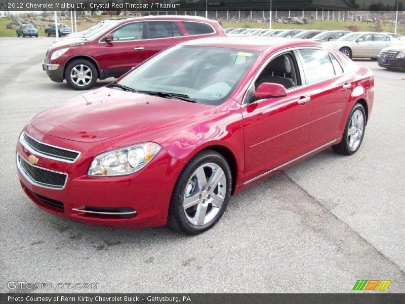 Crystal Red Tintcoat / Titanium 2012 Chevrolet Malibu LT