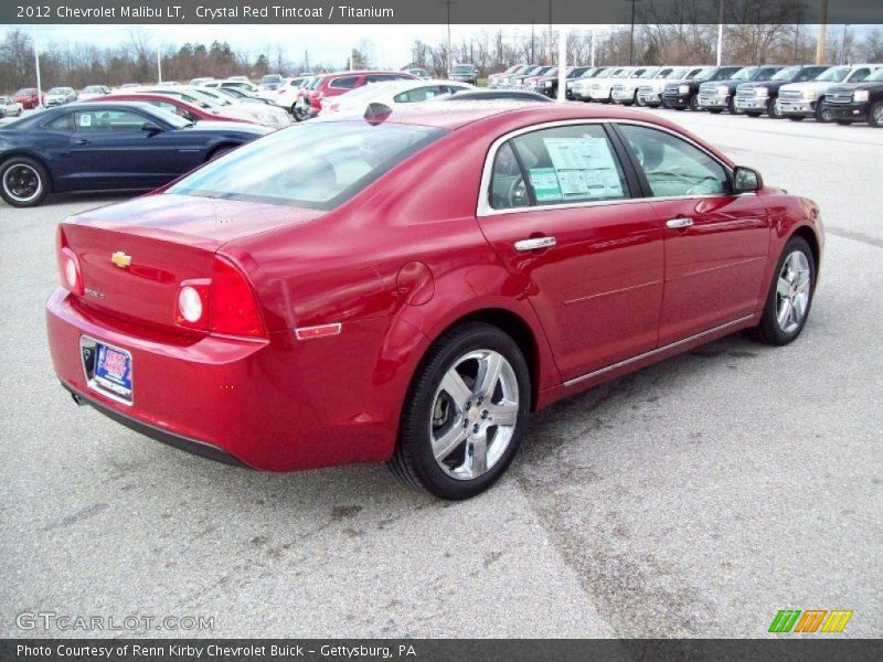 Crystal Red Tintcoat / Titanium 2012 Chevrolet Malibu LT