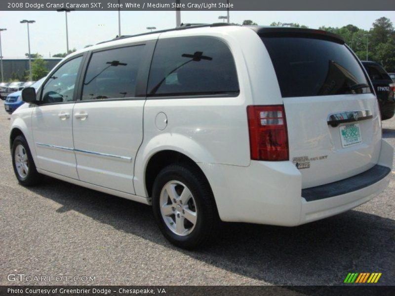 Stone White / Medium Slate Gray/Light Shale 2008 Dodge Grand Caravan SXT