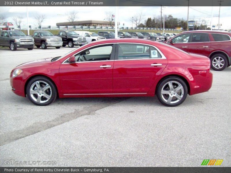 Crystal Red Tintcoat / Titanium 2012 Chevrolet Malibu LT