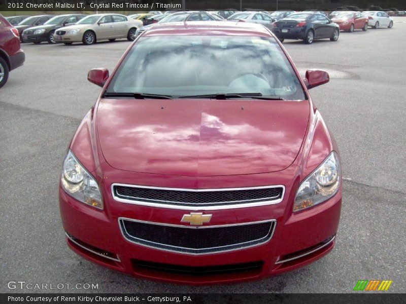 Crystal Red Tintcoat / Titanium 2012 Chevrolet Malibu LT