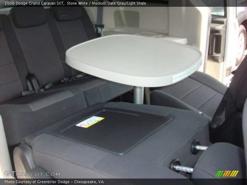 Stone White / Medium Slate Gray/Light Shale 2008 Dodge Grand Caravan SXT