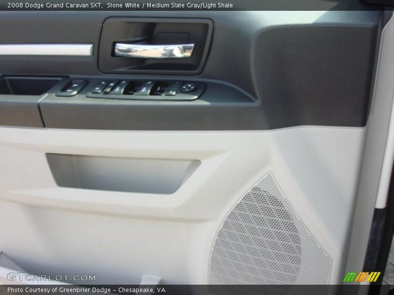Stone White / Medium Slate Gray/Light Shale 2008 Dodge Grand Caravan SXT