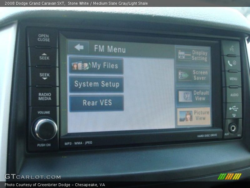 Stone White / Medium Slate Gray/Light Shale 2008 Dodge Grand Caravan SXT