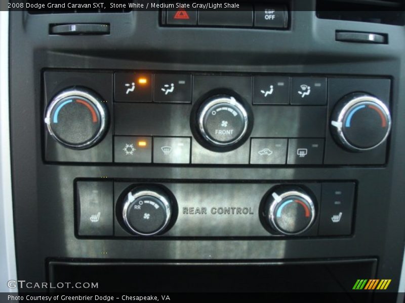 Stone White / Medium Slate Gray/Light Shale 2008 Dodge Grand Caravan SXT