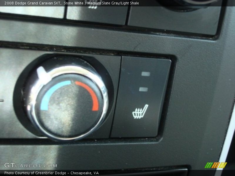 Stone White / Medium Slate Gray/Light Shale 2008 Dodge Grand Caravan SXT