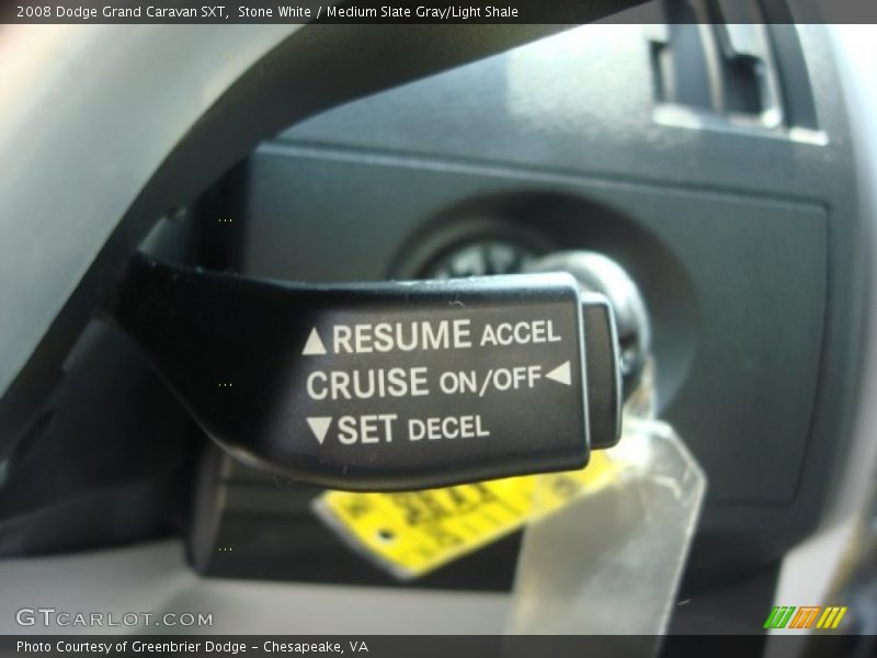Stone White / Medium Slate Gray/Light Shale 2008 Dodge Grand Caravan SXT