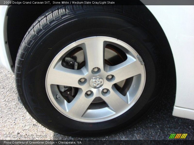 Stone White / Medium Slate Gray/Light Shale 2008 Dodge Grand Caravan SXT