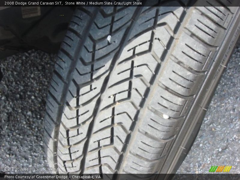 Stone White / Medium Slate Gray/Light Shale 2008 Dodge Grand Caravan SXT