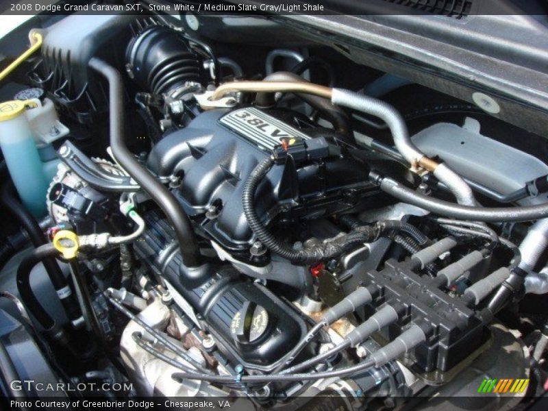 Stone White / Medium Slate Gray/Light Shale 2008 Dodge Grand Caravan SXT