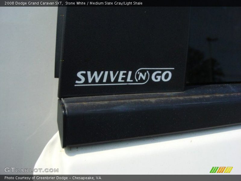 Stone White / Medium Slate Gray/Light Shale 2008 Dodge Grand Caravan SXT