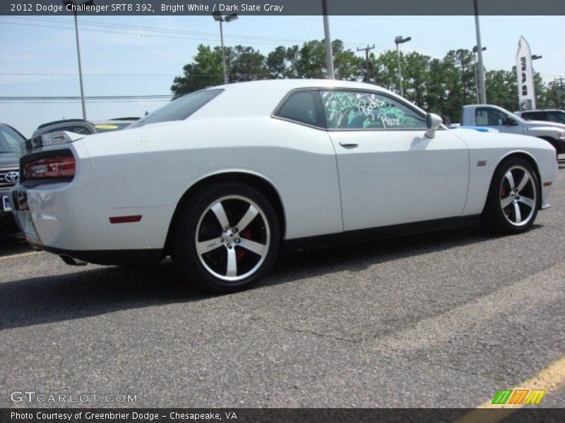 Bright White / Dark Slate Gray 2012 Dodge Challenger SRT8 392