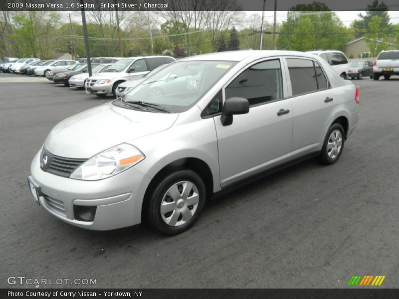 Brillant Silver / Charcoal 2009 Nissan Versa 1.6 Sedan
