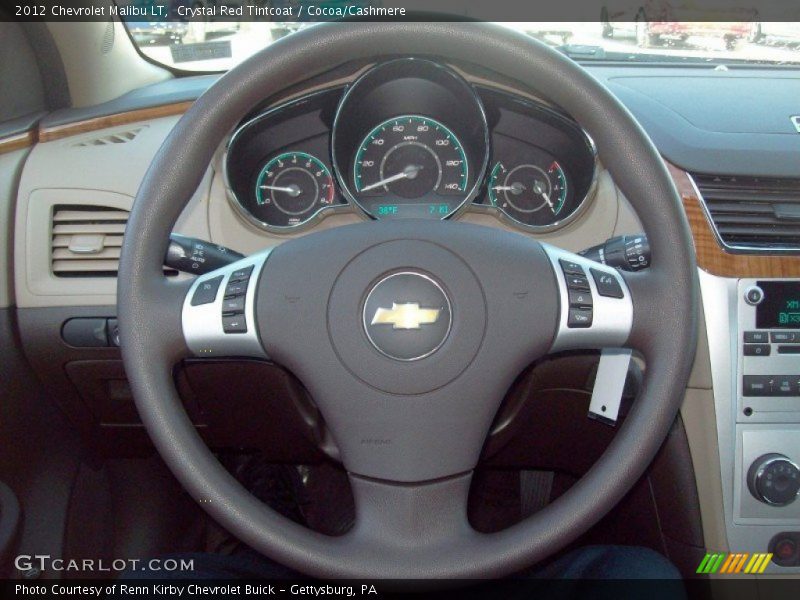 Crystal Red Tintcoat / Cocoa/Cashmere 2012 Chevrolet Malibu LT