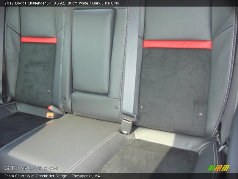 Bright White / Dark Slate Gray 2012 Dodge Challenger SRT8 392
