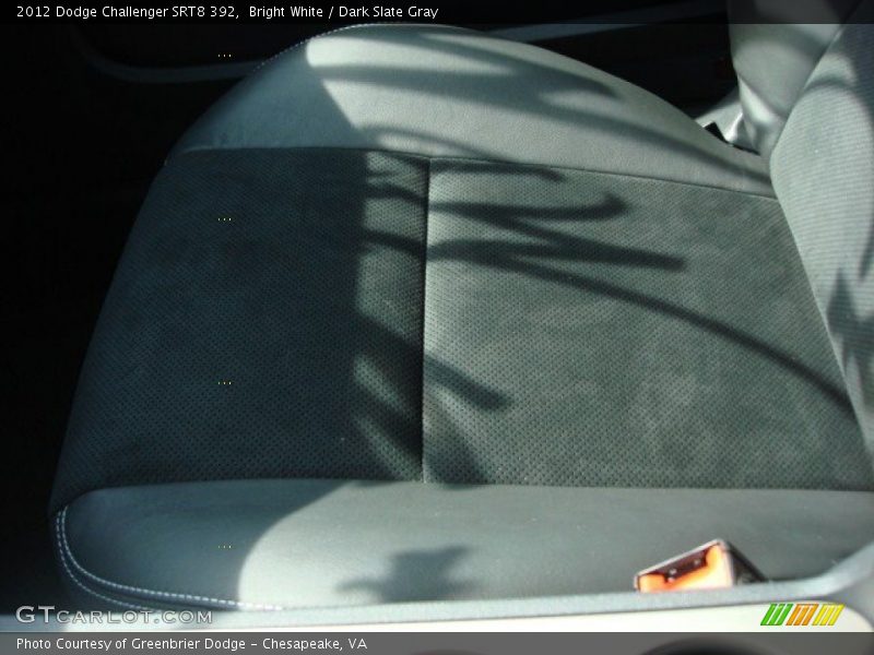 Bright White / Dark Slate Gray 2012 Dodge Challenger SRT8 392