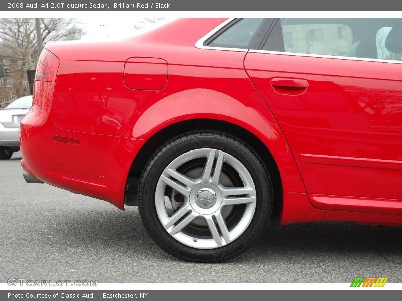Brilliant Red / Black 2008 Audi A4 2.0T quattro Sedan