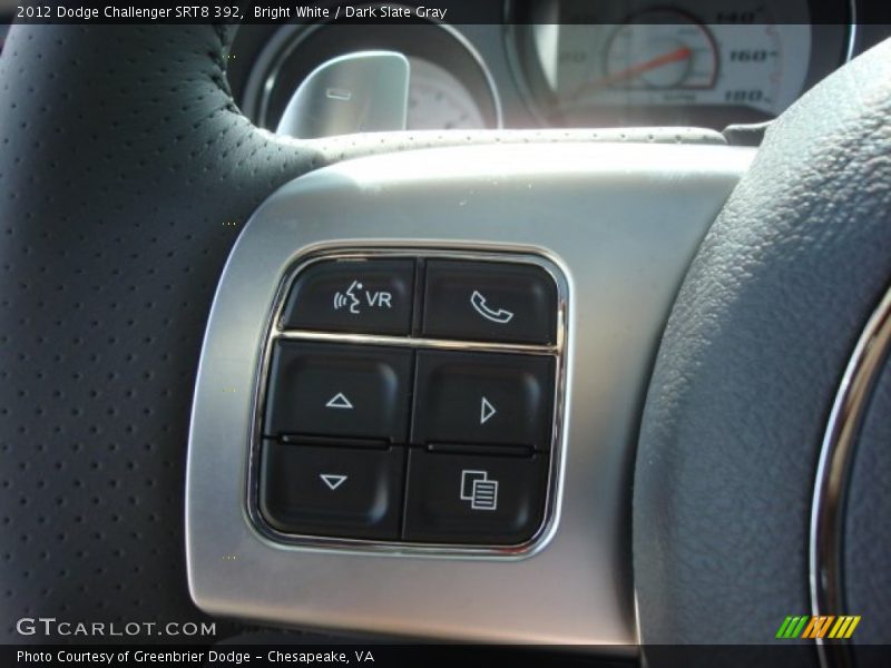 Bright White / Dark Slate Gray 2012 Dodge Challenger SRT8 392