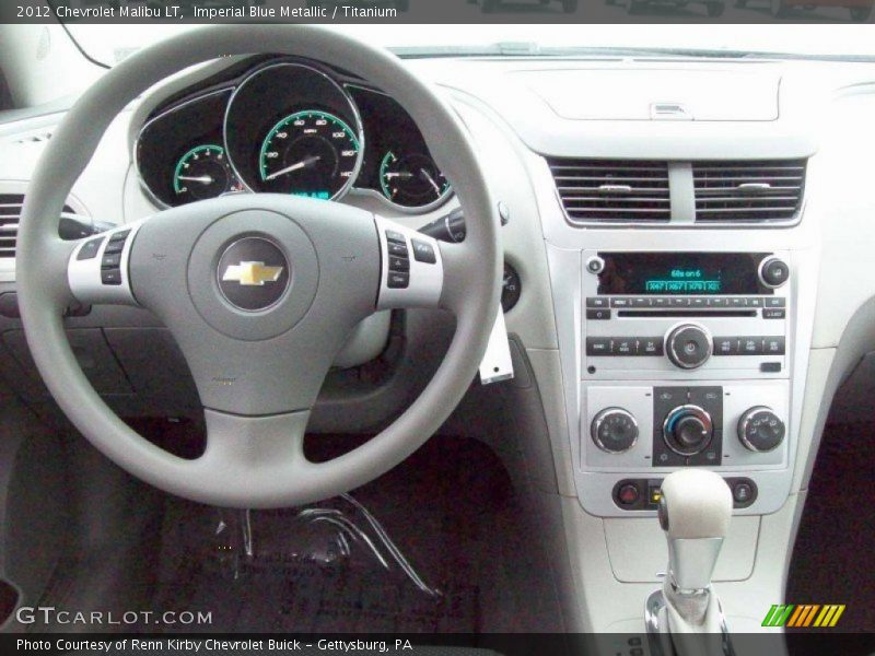 Imperial Blue Metallic / Titanium 2012 Chevrolet Malibu LT