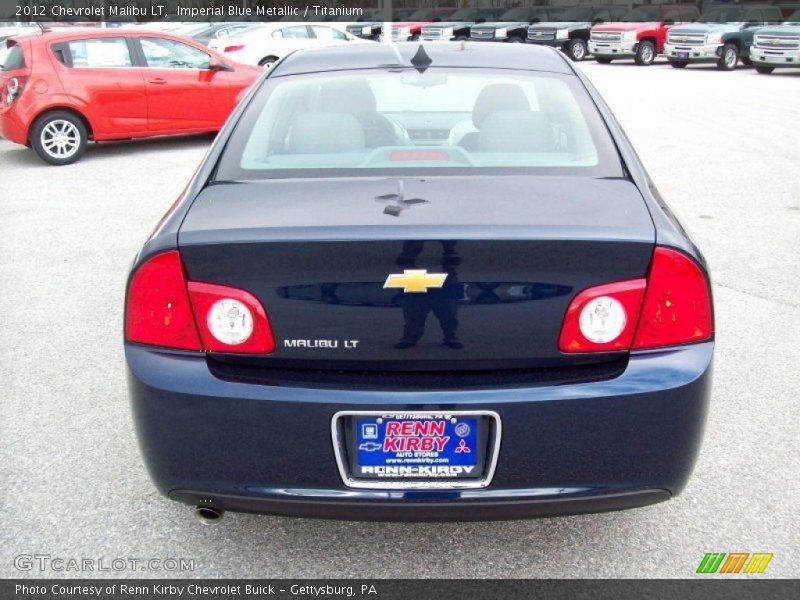 Imperial Blue Metallic / Titanium 2012 Chevrolet Malibu LT