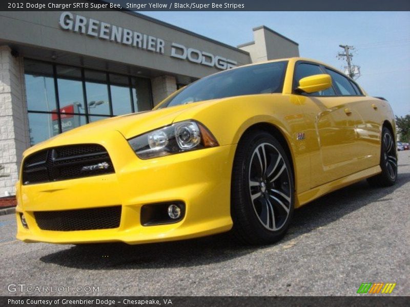 Stinger Yellow / Black/Super Bee Stripes 2012 Dodge Charger SRT8 Super Bee