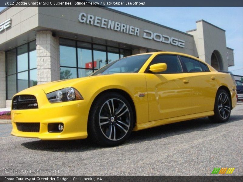 Stinger Yellow / Black/Super Bee Stripes 2012 Dodge Charger SRT8 Super Bee