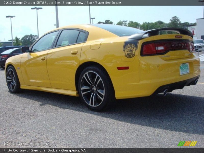 Stinger Yellow / Black/Super Bee Stripes 2012 Dodge Charger SRT8 Super Bee