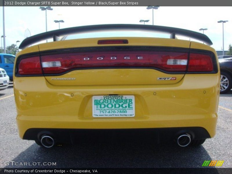 Stinger Yellow / Black/Super Bee Stripes 2012 Dodge Charger SRT8 Super Bee