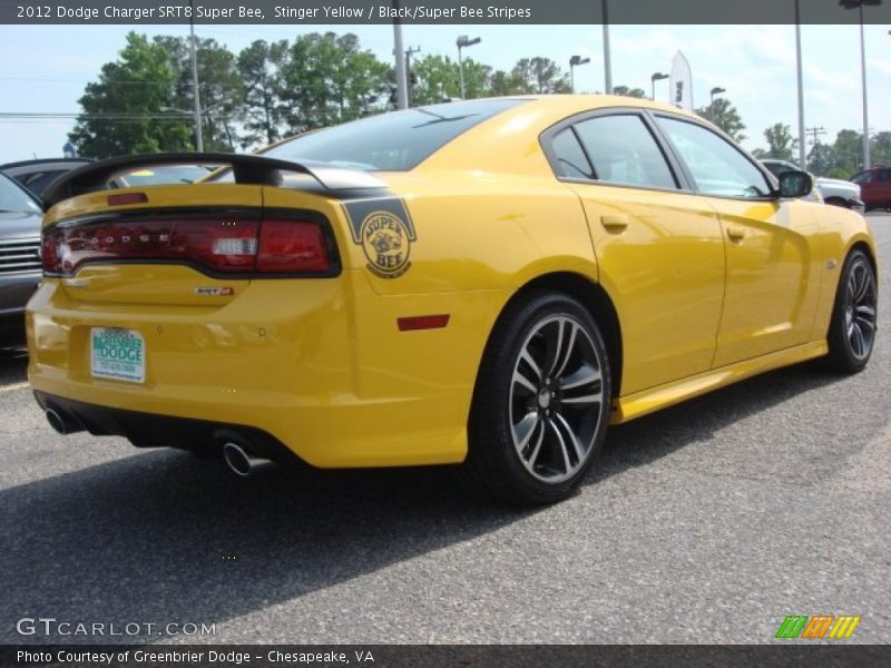 Stinger Yellow / Black/Super Bee Stripes 2012 Dodge Charger SRT8 Super Bee