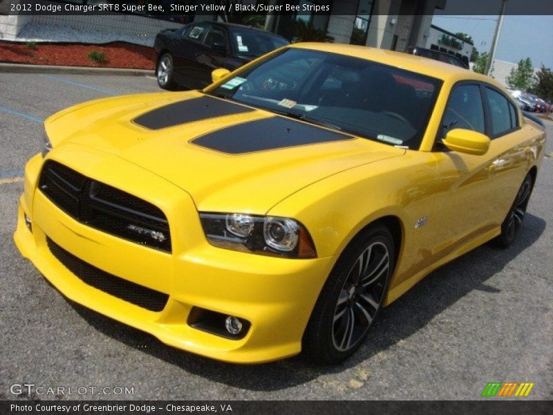 Stinger Yellow / Black/Super Bee Stripes 2012 Dodge Charger SRT8 Super Bee
