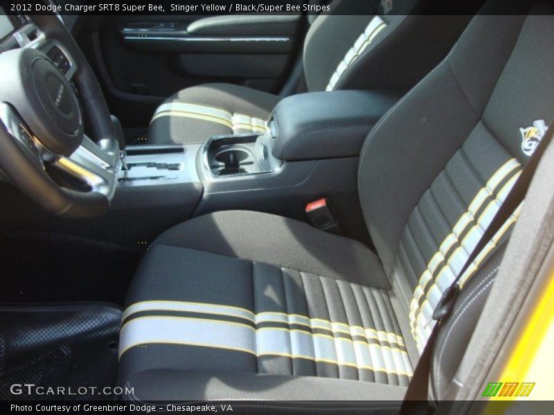  2012 Charger SRT8 Super Bee Black/Super Bee Stripes Interior