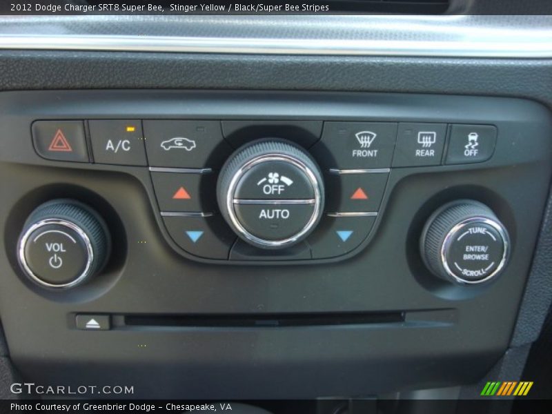 Controls of 2012 Charger SRT8 Super Bee
