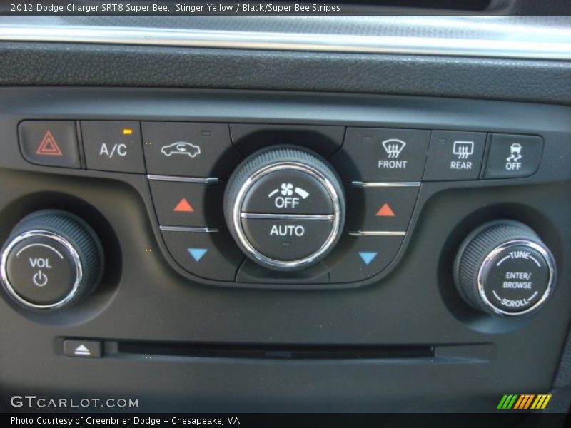 Controls of 2012 Charger SRT8 Super Bee