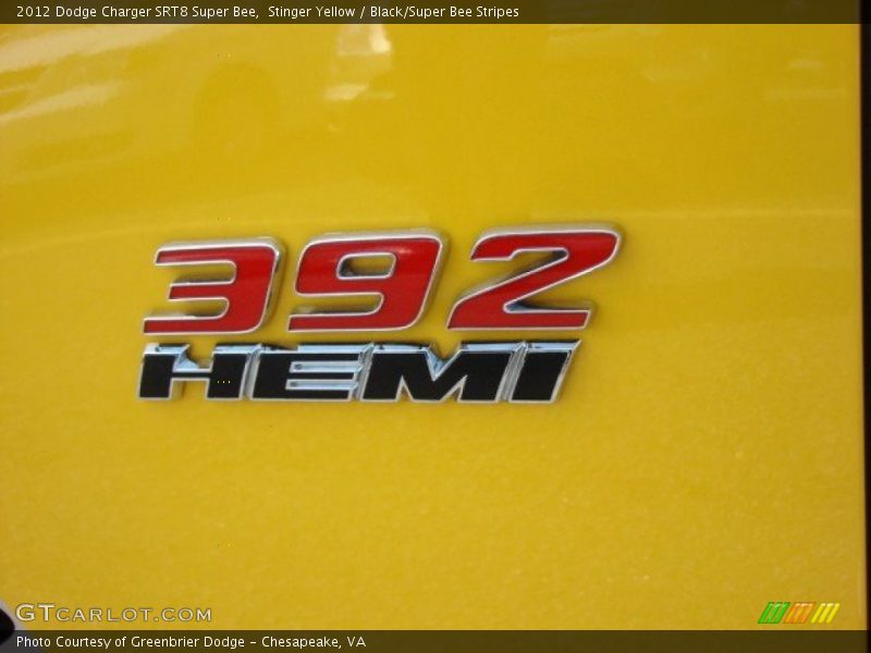  2012 Charger SRT8 Super Bee Logo