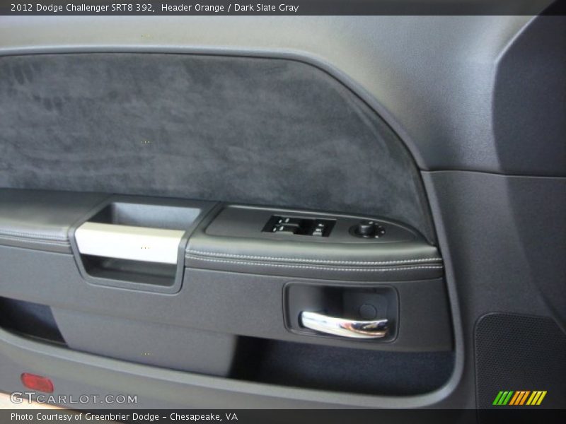 Header Orange / Dark Slate Gray 2012 Dodge Challenger SRT8 392