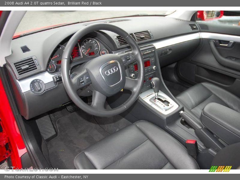 Brilliant Red / Black 2008 Audi A4 2.0T quattro Sedan