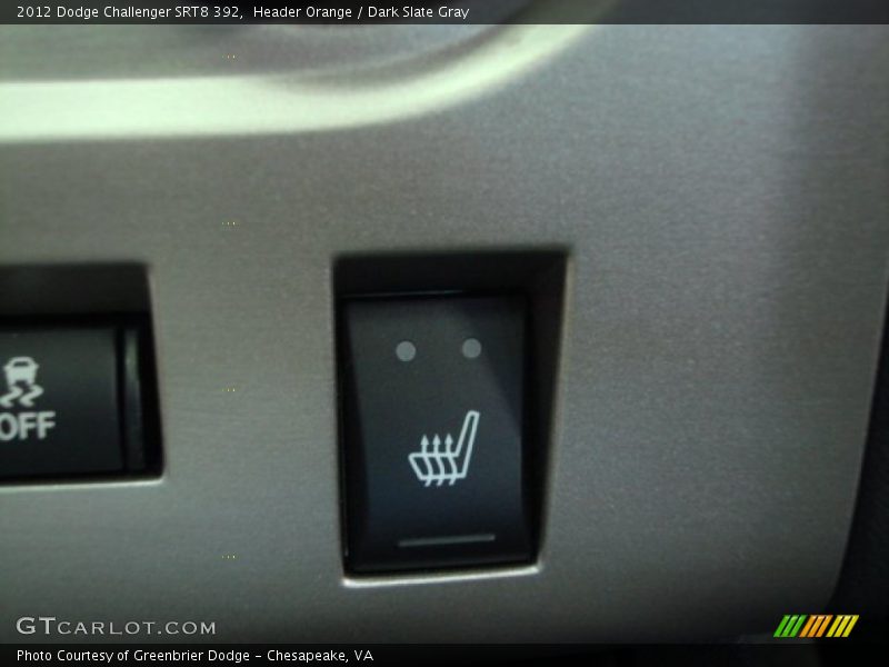Header Orange / Dark Slate Gray 2012 Dodge Challenger SRT8 392