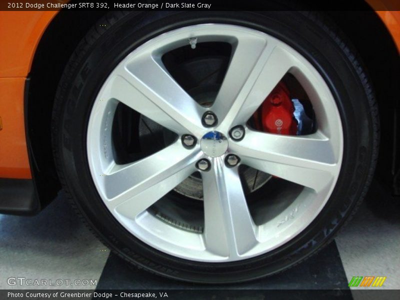 Header Orange / Dark Slate Gray 2012 Dodge Challenger SRT8 392