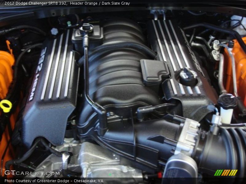 Header Orange / Dark Slate Gray 2012 Dodge Challenger SRT8 392