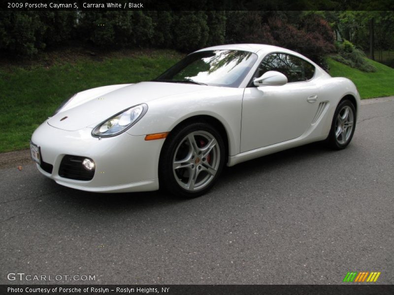 Carrara White / Black 2009 Porsche Cayman S