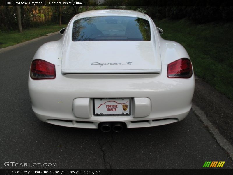 Carrara White / Black 2009 Porsche Cayman S