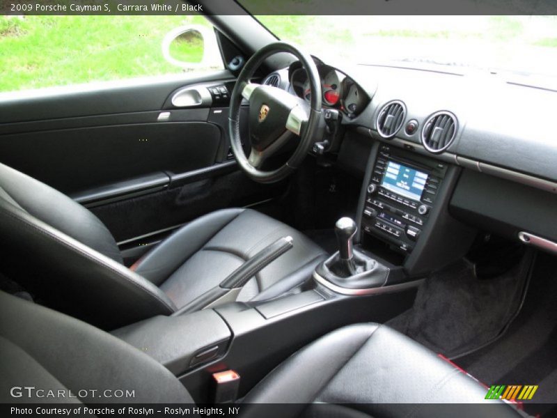 Carrara White / Black 2009 Porsche Cayman S